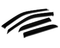 Outside Mount Car Window Rain Guards Compatible with Scion Scion xD 2008-2014 | Tape-On | Rain Shields Window Visor Window Deflectors | Dark Smoke, 4 Pcs Set, WV2M-389