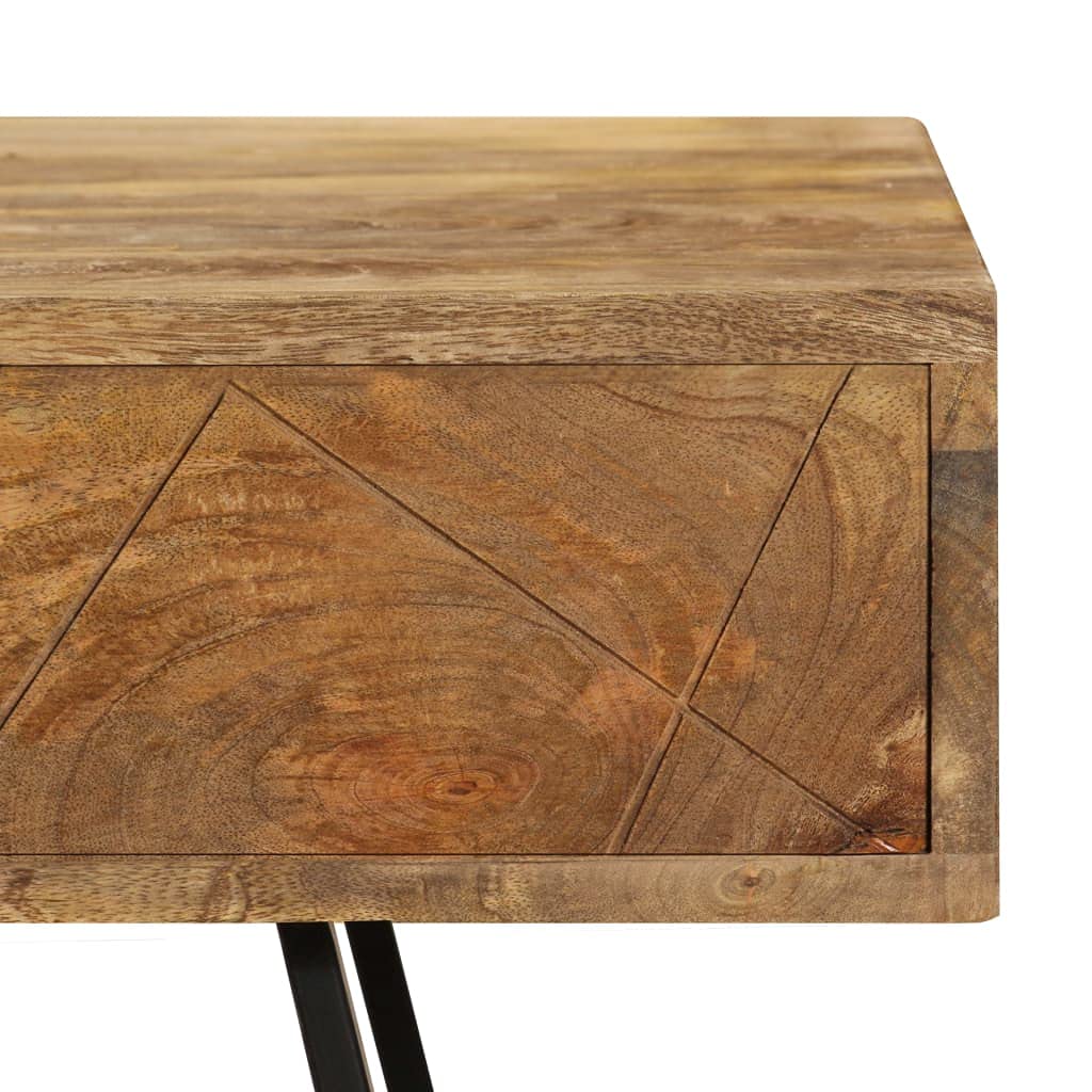 vidaXL Scrivania con Cassetti Scrittoio Tavolo Studio Tavolo da Lavoro Porta PC Ufficio Tavolo per Computer Arredamento Legno Massello di Mango