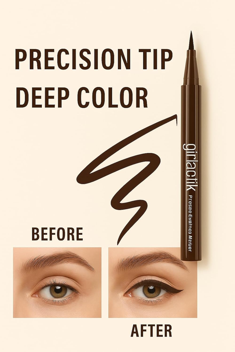 Girlactik Precise Marker Liner - Brown Noir