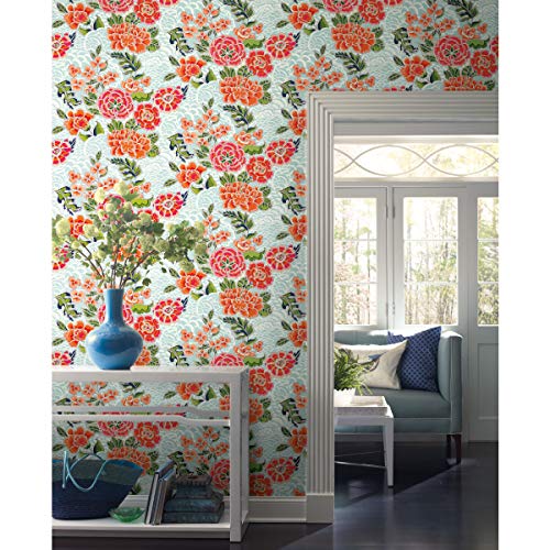 RoomMates Waverly Zen Garden Peel and Stick Wallpaper