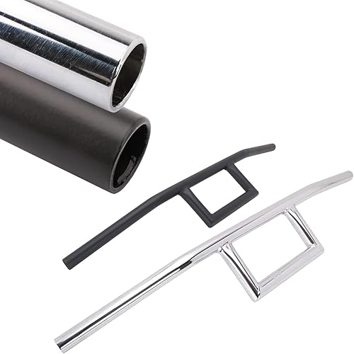 Miniatura 4 de AnXin Motocicleta 78 "manillar Cafe Racer caja ventana estilo ataque manillar 0.866 in universal para Cruiser Bobber aplicación personalizada negro