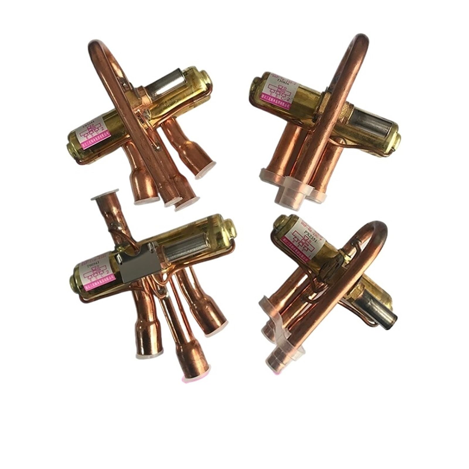 Genterun 4Pcs Air Conditioning Four-Way Reversing Valve 1.5P Air Energy Heat Pump Four-Way Valve 1-12P15p Solenoid Valve Coil Universal Three(4Pcs)