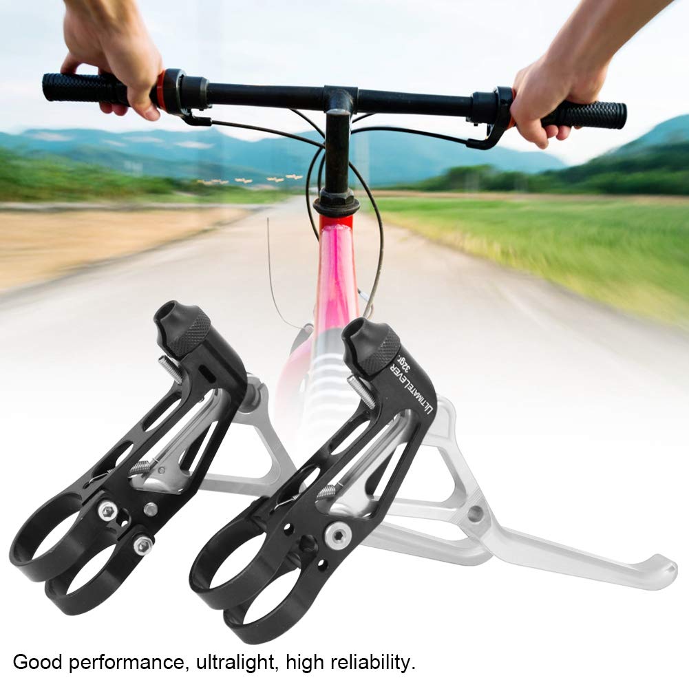 Leva del Freno a V Ultraleggera per un Eccellente Controllo della velocità su Bici da Strada Pieghevoli, Lega di Alluminio Leggera e Resistente, 1 Paio (#1)