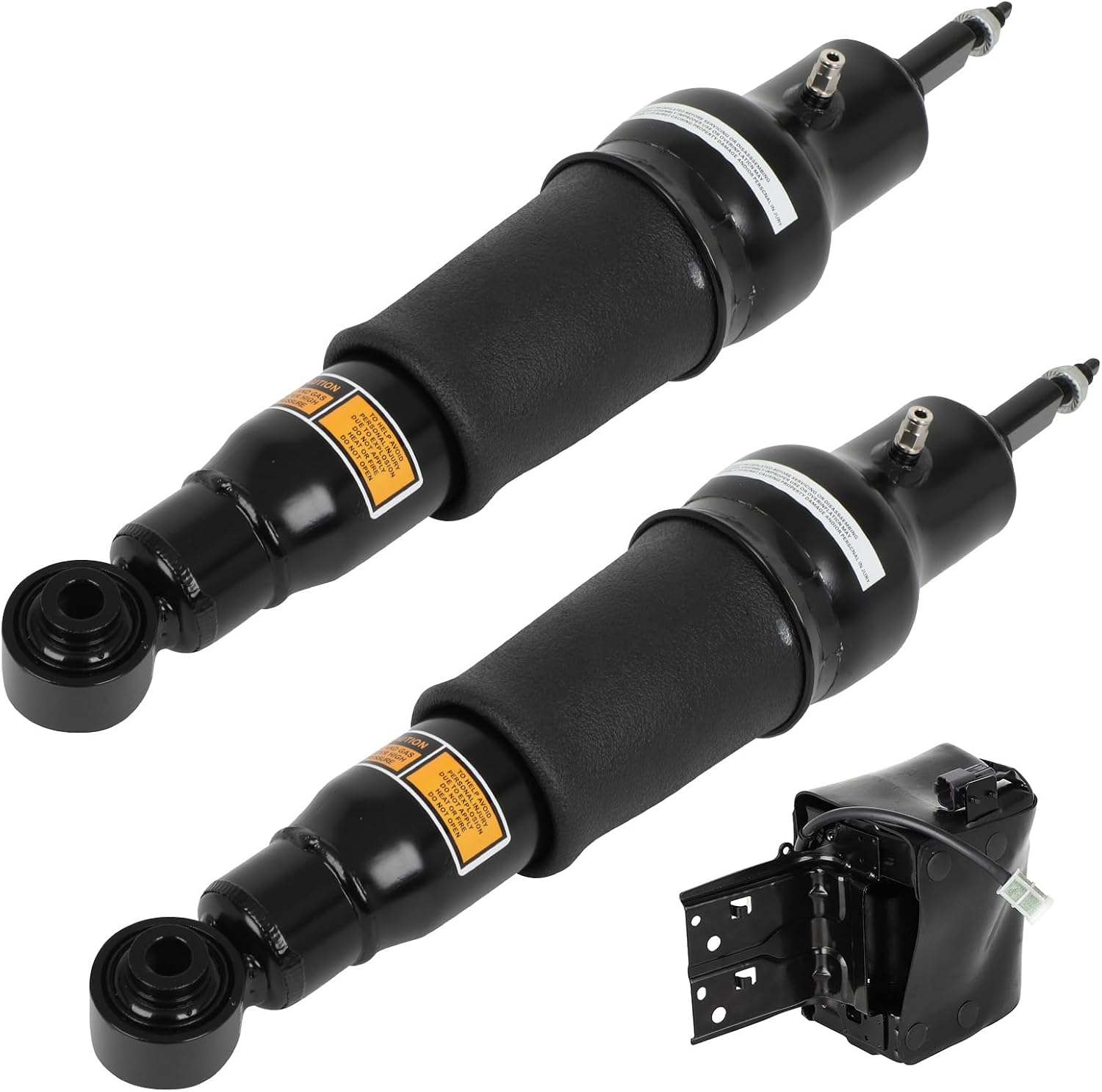 Rear Air Strut and Air Suspension Compressor Pump fit for Nissan for Armada 2017-2020, for INFINITI for QX56 2011-2013, E6210-1LA8A Air Suspension Shock Absorber Spring Strut Kit, Set of 3