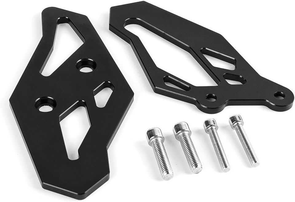 For Yamaha R3/MT25/MT03 2015-2018 2015-2018 For Yamaha R25 2013-2018 Motorcycle Accessories CNC Aluminum Footrest Rearset Plate Guard (Black)