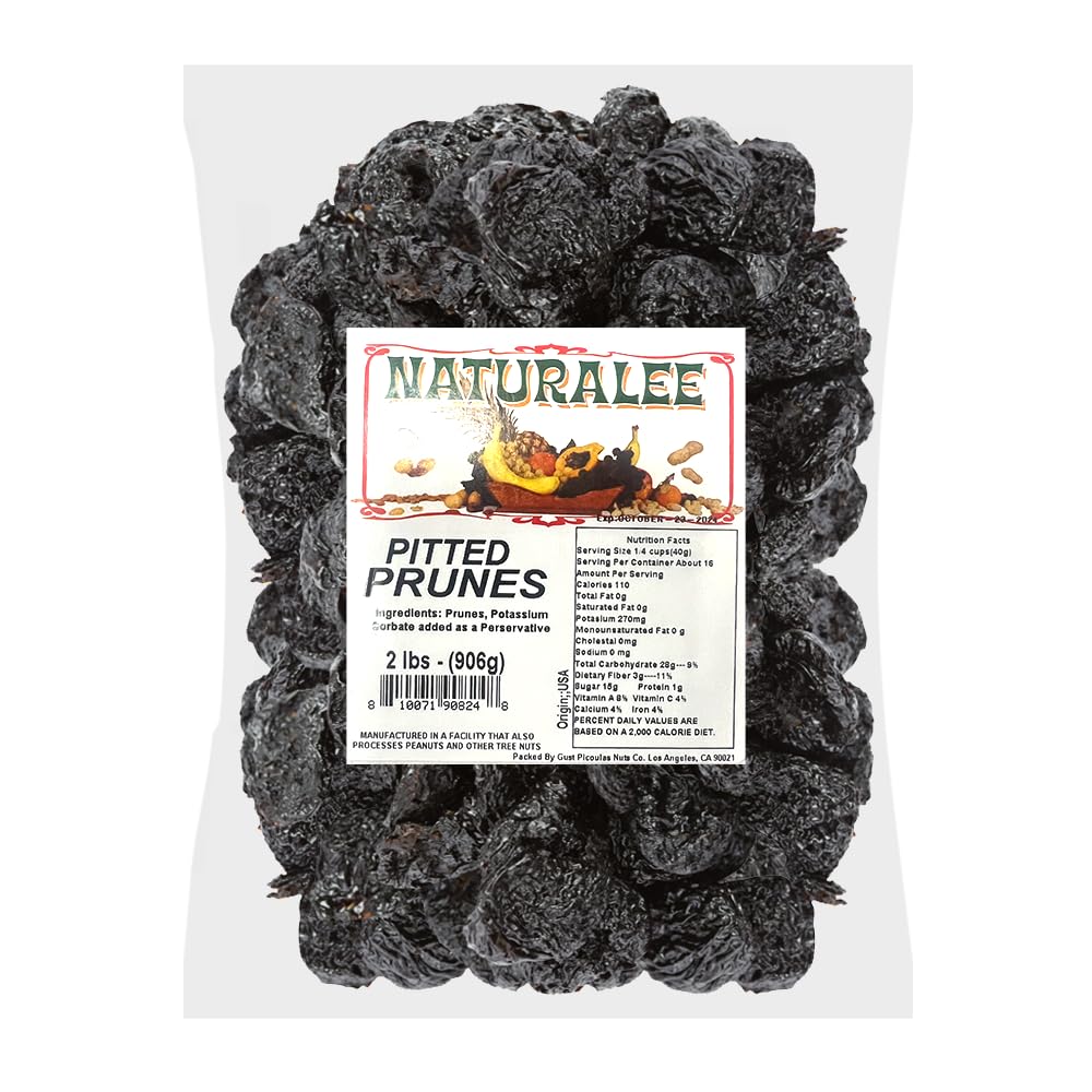 Naturalee Dried Prunes 2 lb Pitted No Added Sugar