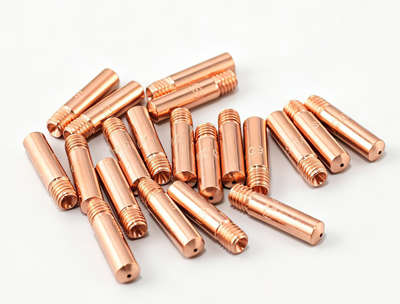 RIVERWELD MIG Welding Torch Gun Standard Duty Contact Tips .023" 0.6mm 11-23 for Lincoln Magnum 100L and Tweco Mini/#1 Pack of 20