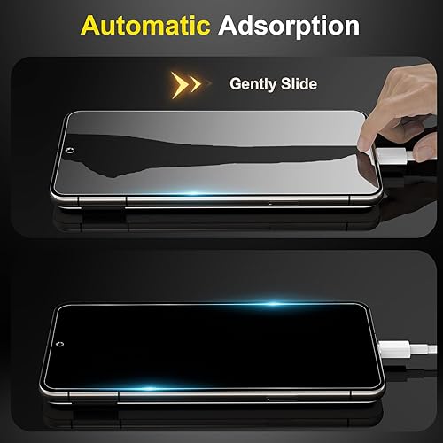 Miniatura 4 de LYWHL Paquete de 2 protectores de pantalla autónomos para Google Pixel 8 Pro, accesorios de vidrio templado para Pixel 8 Pro, soporte de huellas