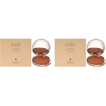 Pure Light Compact Illuminating Powder- Lustre by Delilah for Women - 0.34 oz Powder - Pack of 2