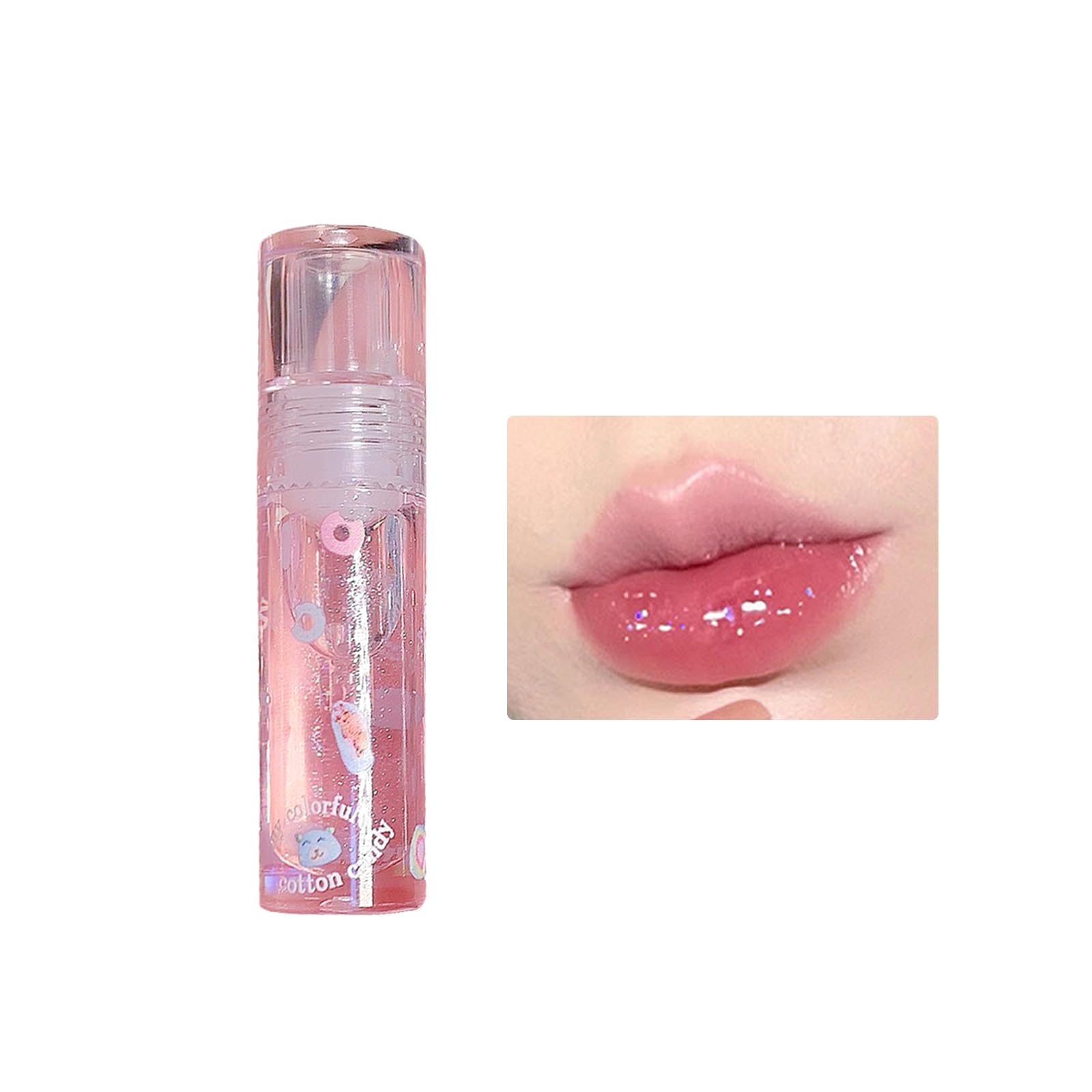 Amazon | CAPPUVINI 綿菓子 透明リップグロス 2.5g 1個 人気 ツヤ感 唇