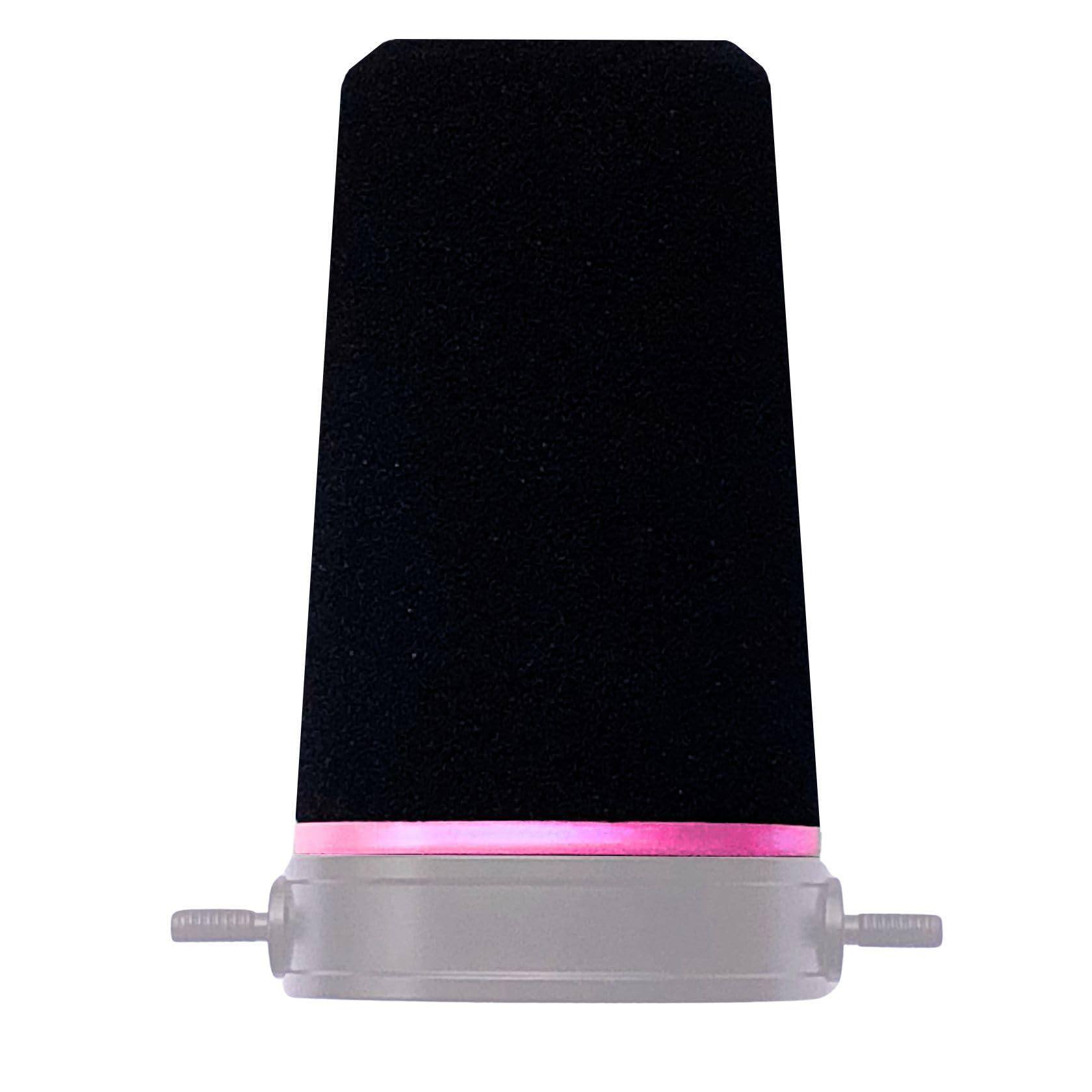 Custom Microphone Windscreen for Shure SM7B, SM7dB and MV7 Mic - POP Filter RK345B Replacement with Colored Retaining Ring (Pink)