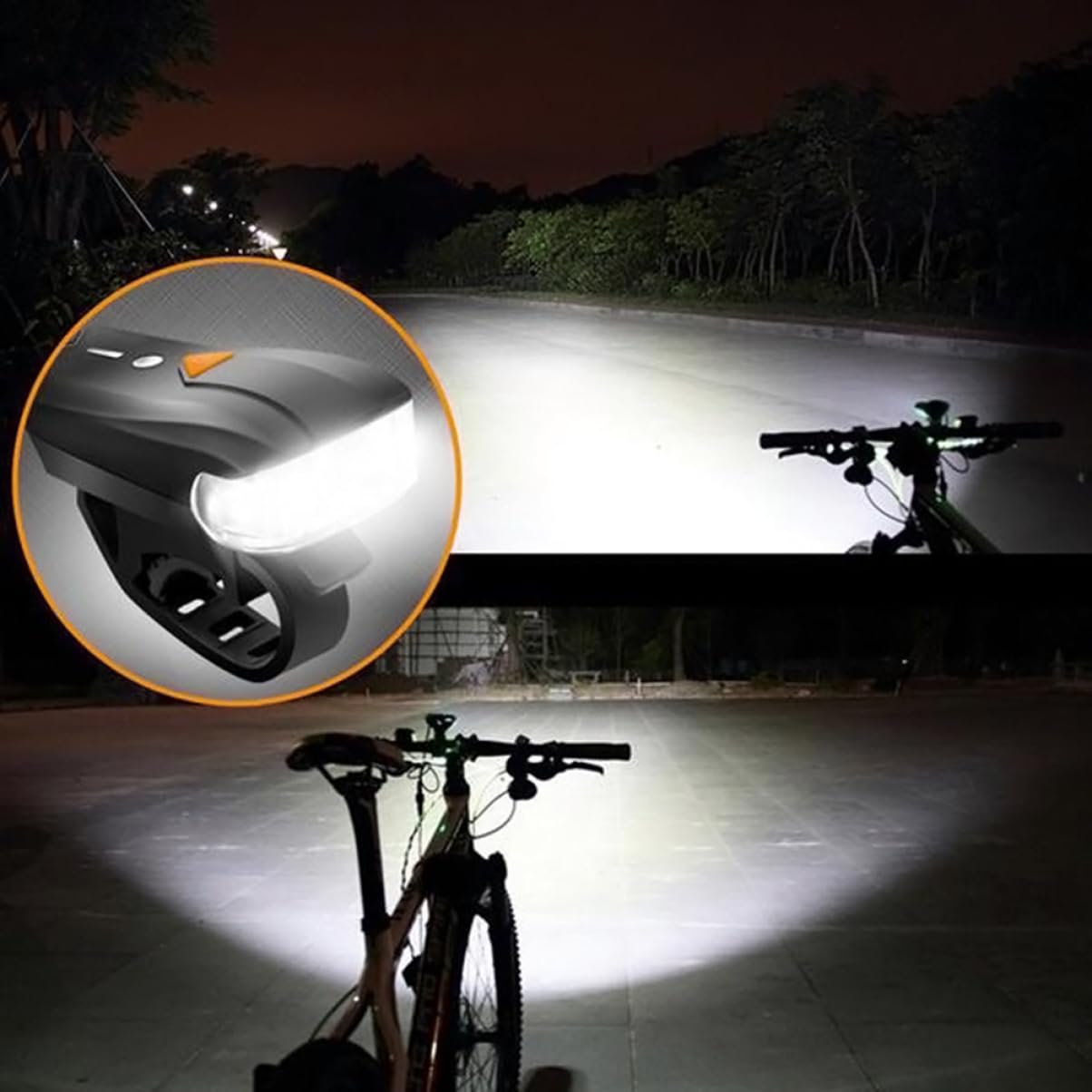 Sosoport Set di Luci per Bicicletta A LED Anteriori E Posteriori Ricaricabili per Una Guida Sicura
