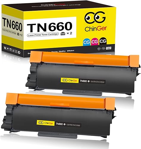 Cartucho de tóner compatible de repuesto para Brother TN660 TN-660 TN630, negro, paquete de 2