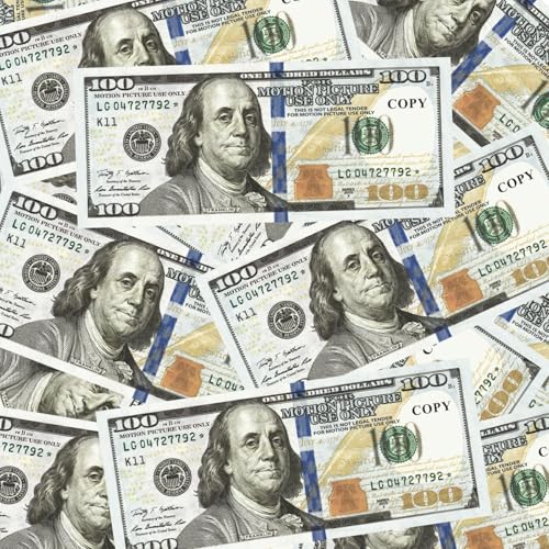 Alagoo 100 PCS Fake Money for Kids Pretend Play - Play Money for Teaching, Prop Money for Board Game, Moive, Magic