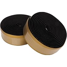 aqxreight Bicycle Bar Tape Soft Bike Handlebar Composite Material Pattern Shock Absorption Non Skid Strap Gradient Yellow Gold