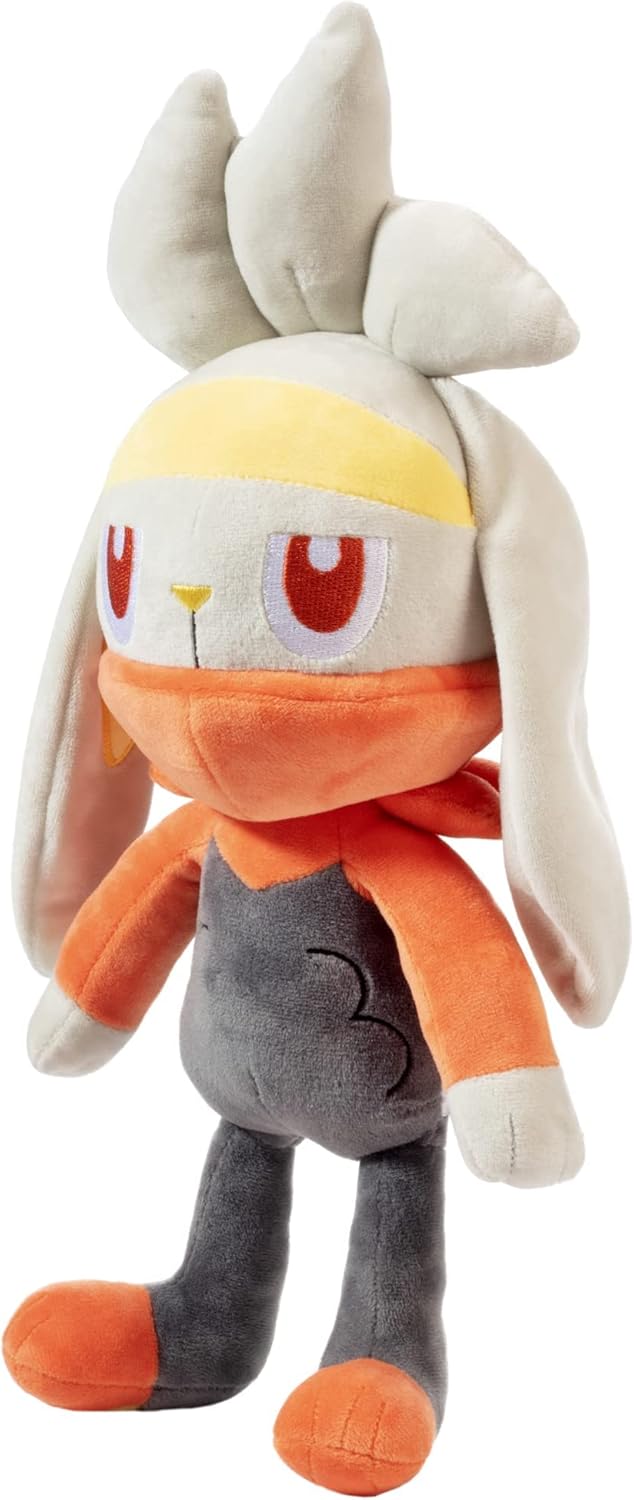 Pokémon Large 12" Raboot Plush - Officially Licensed - Sword & Shield Scorbunny Evolution - Authentic Soft Stuffed Animal Toy Figure - Gift for Kids, Boys, Girls - 2+ - Image 4