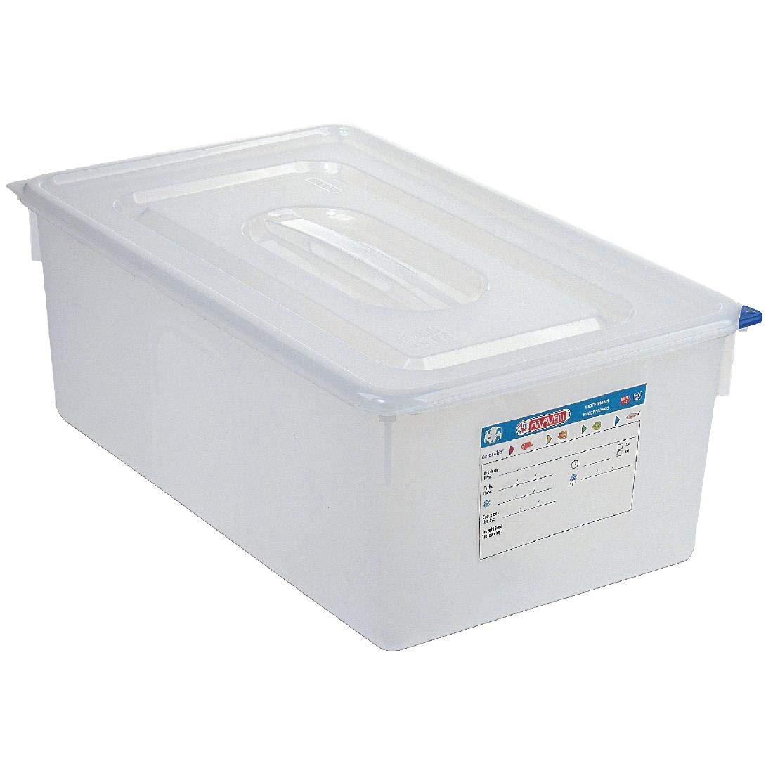 Araven RBD-DL984 1/1 GN - Contenitore per alimenti, 28 litri, 200 x 530 x 325 mm, confezione da 4