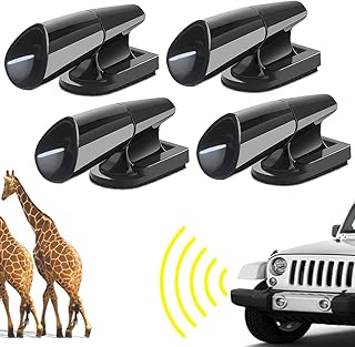4pcs Deer Warning Whistles Device for Cars, Anti-Deer-Ultrasonic-Whistles for Vehicles Bumper Grill, Save Deer Animal Horns Alerts Deterrent Device Invisible Protector for Auto SUV Truck Motorcycles