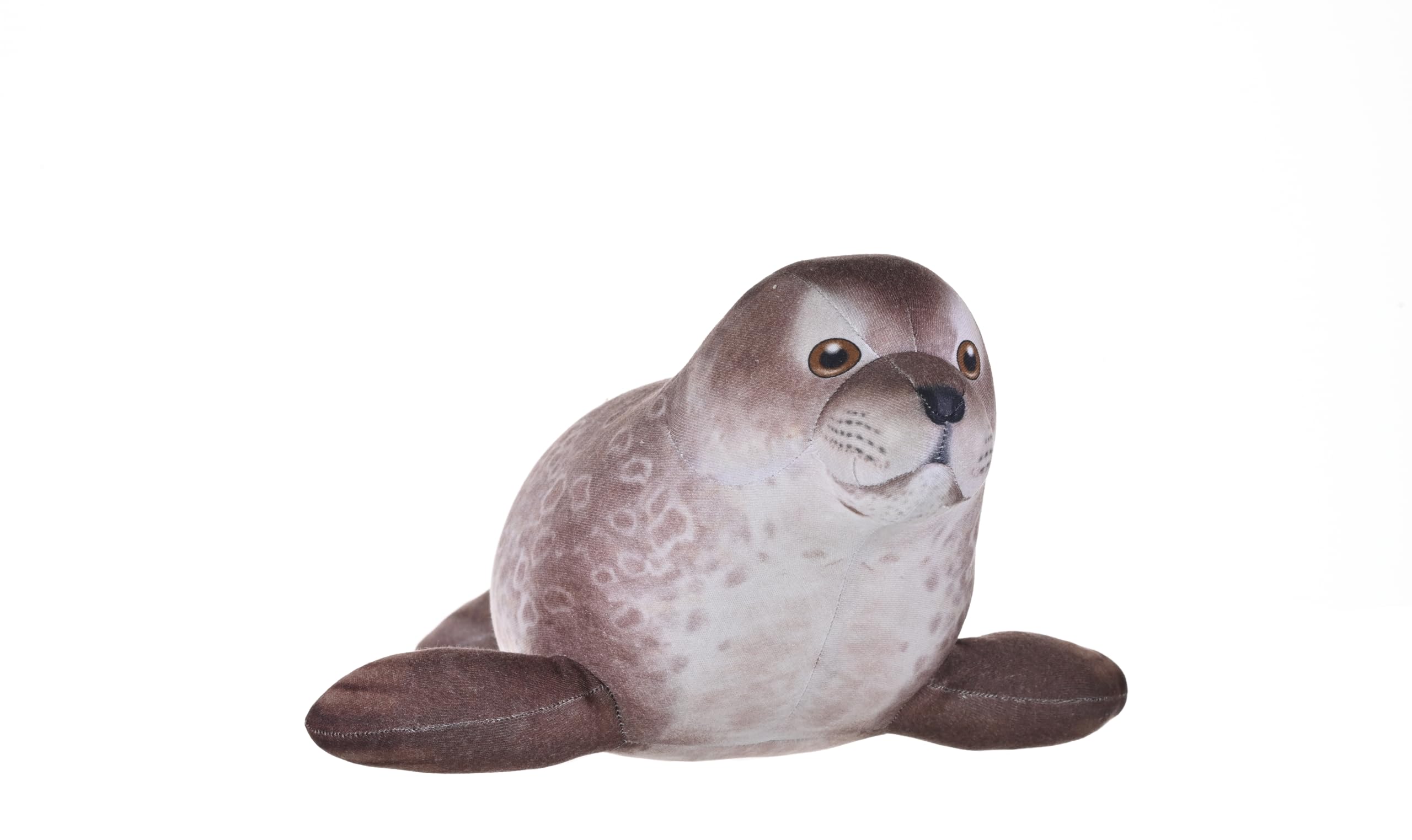 Wild Republic Naturekins Harbor Seal, Stuffed Animal, 12 Inches, Plush Toy, Fill is Natural Rubber