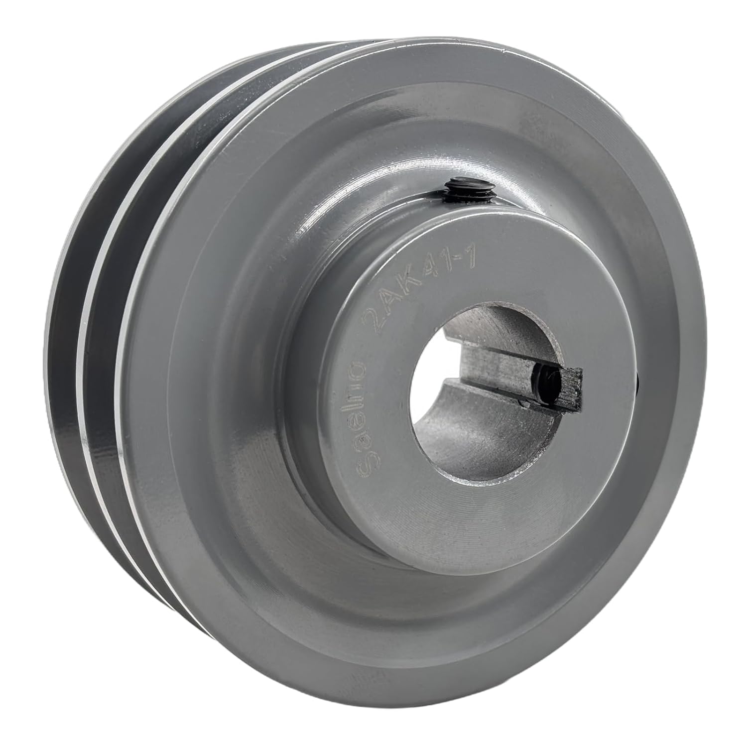 2AK41-1 Double Groove V Belt Pulley 1 inch bore 3.95" OD,V Belt Sheaves Cast Iron for A AX 3L 4L V-Belts,2AK411 Pulley