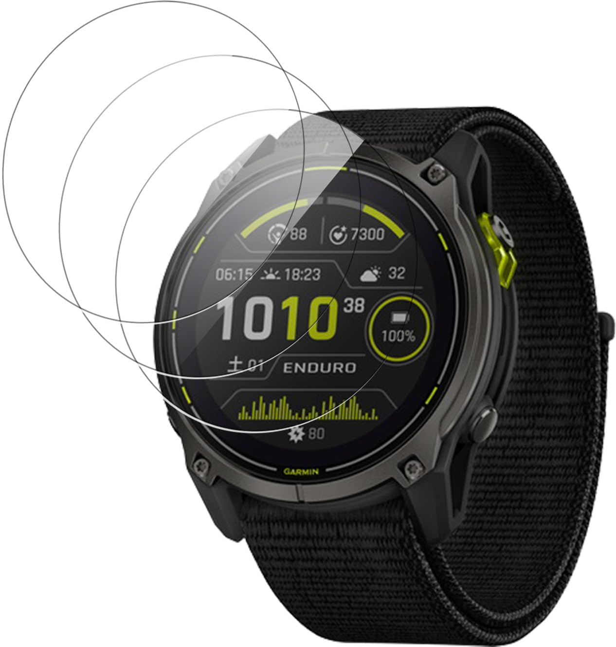 Amazon.co.jp: 【3枚セット】Garmin Enduro 3 用 ガラス フィルム 