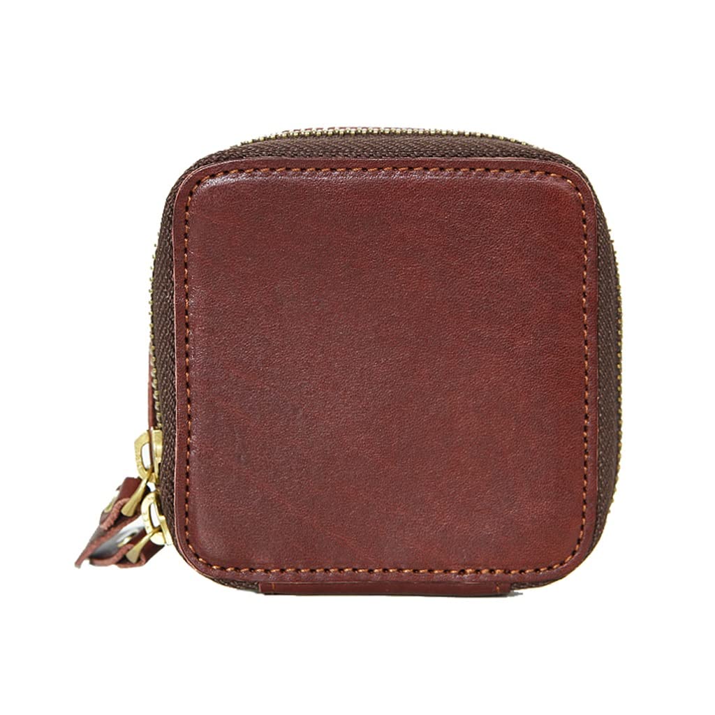 Boîte à bijoux en cuir véritable : écrin chic en vachette pour vos colliers