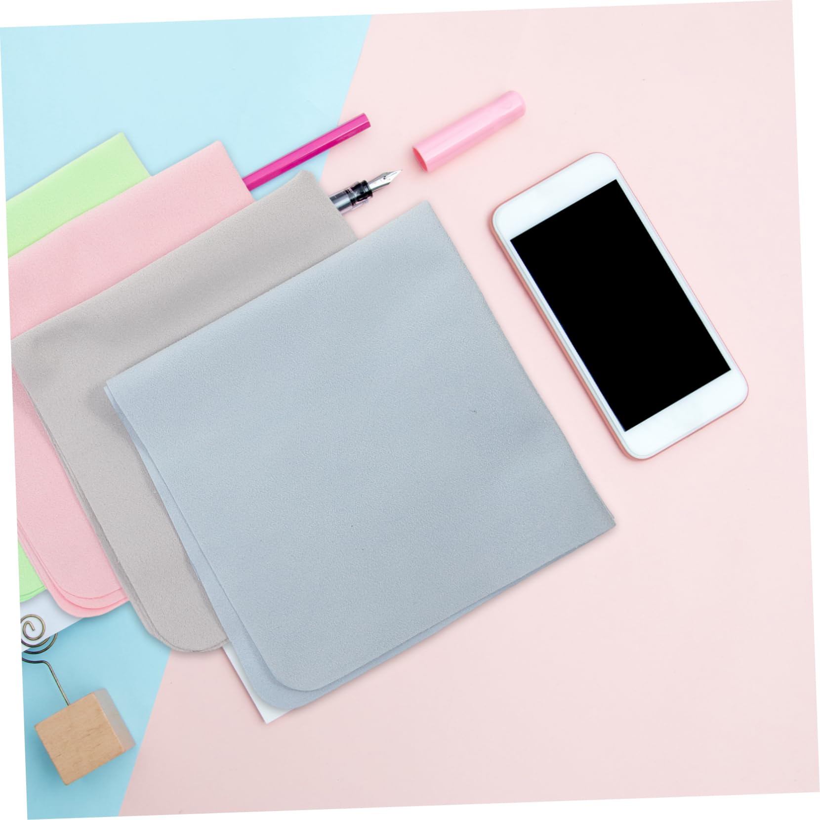 Healeved 20pezzi Panni Microfibra Per Pulizia Occhiali Da Colorati Per Schermi e Superfici Delicate Resistente Allo Sbiadimento e Facilmente Lavabile