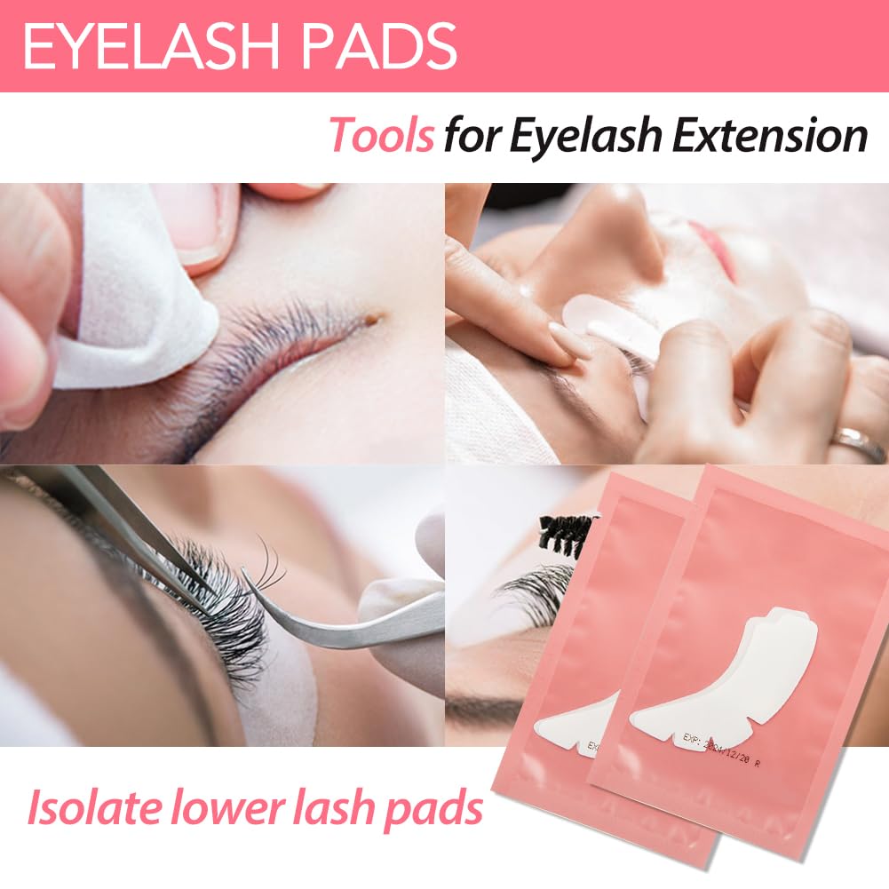 Lunamoon 50 works Eye Pads for Eyelash Extension Eyelash Extension Pads Eyelash Pads Eye Gel Pads for Eyelash Extensions Gel Eye Pads for Extension - Image 2