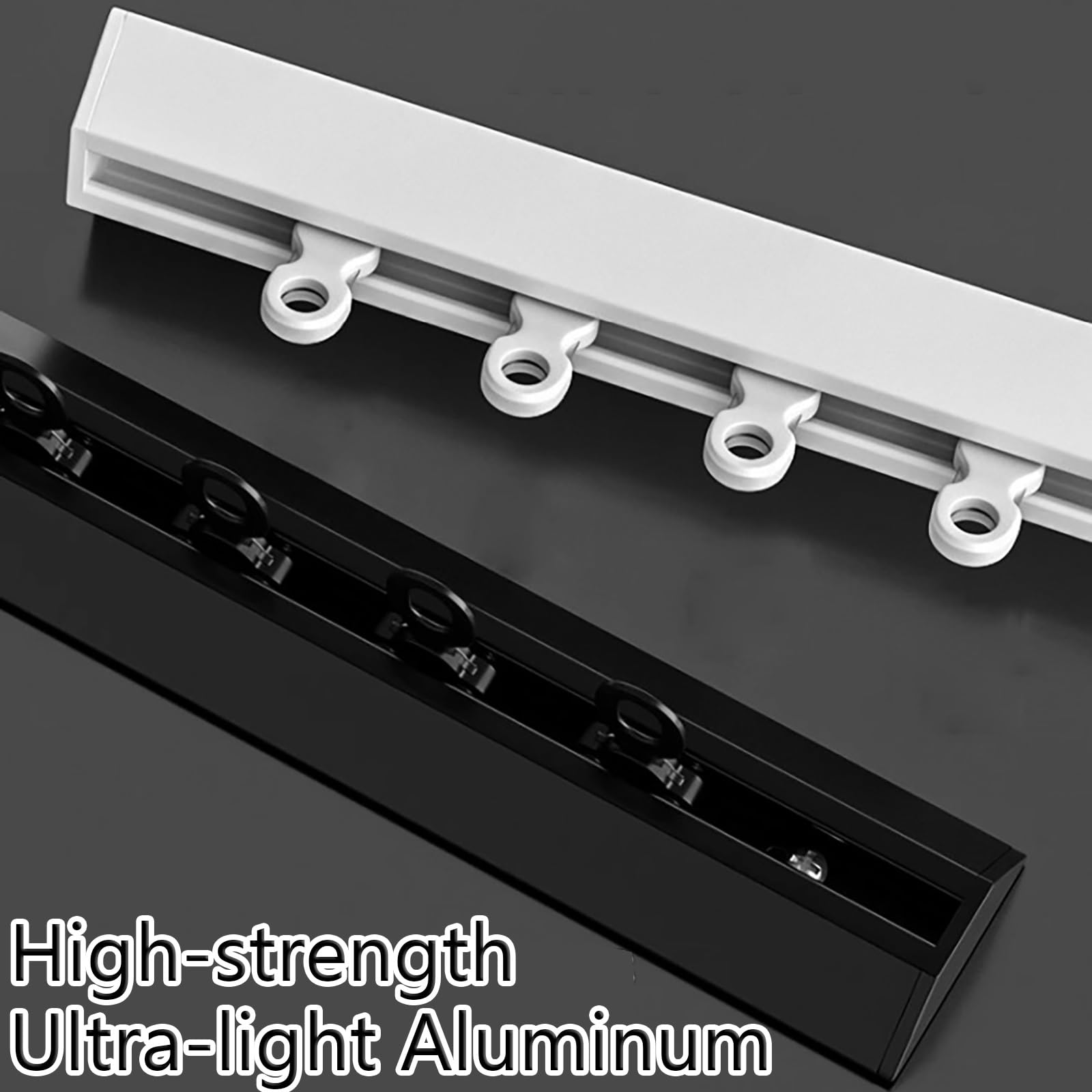 Binario Per Tende In Metallo, Tenda Soffitto Lega Di Alluminio, Bastone Silenzioso E Resistente Con Montaggio A Divisorio Tra Soggiorno Camera Da Letto(White,1.2m(3.9ft))