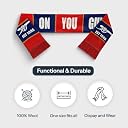 TACKLE FROM BEHIND Arsenal Football Knitted Scarf, 100% Woolen, 48" x 7", Soft and Warm, with Hanger, Gift for Football Fans gallery image