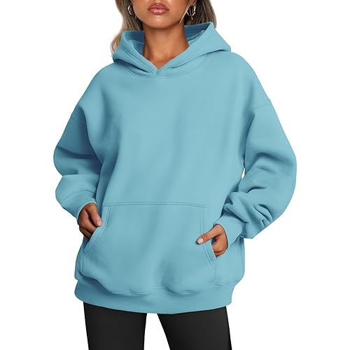Trendy Queen Womens Oversized Hoodies Fleece Sweatshirts Fall Fashion Pullover Sweaters Winter Clothes