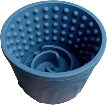 Dog Slow Feeder Lick Bowl, Non-Slip Slow Dog Eating Bowl, Long Lasting Silicone Anti-chocking Treat Dispenser, Easy to Clean & Durable Pet Dish M