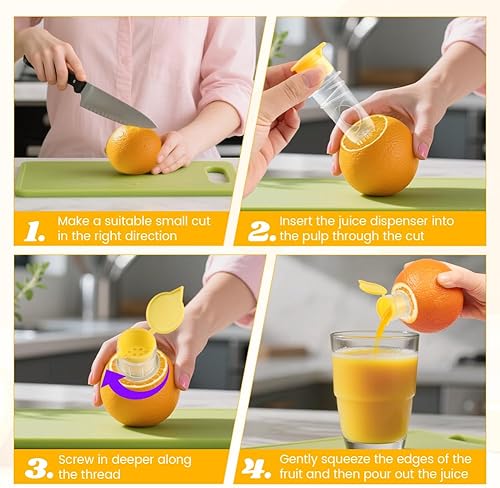 Miniatura 6 de 2 mini exprimidores de limón, con rallador de acero inoxidable, nuevo exprimidor de limón manual portátil naranja para condimentar cocinar y