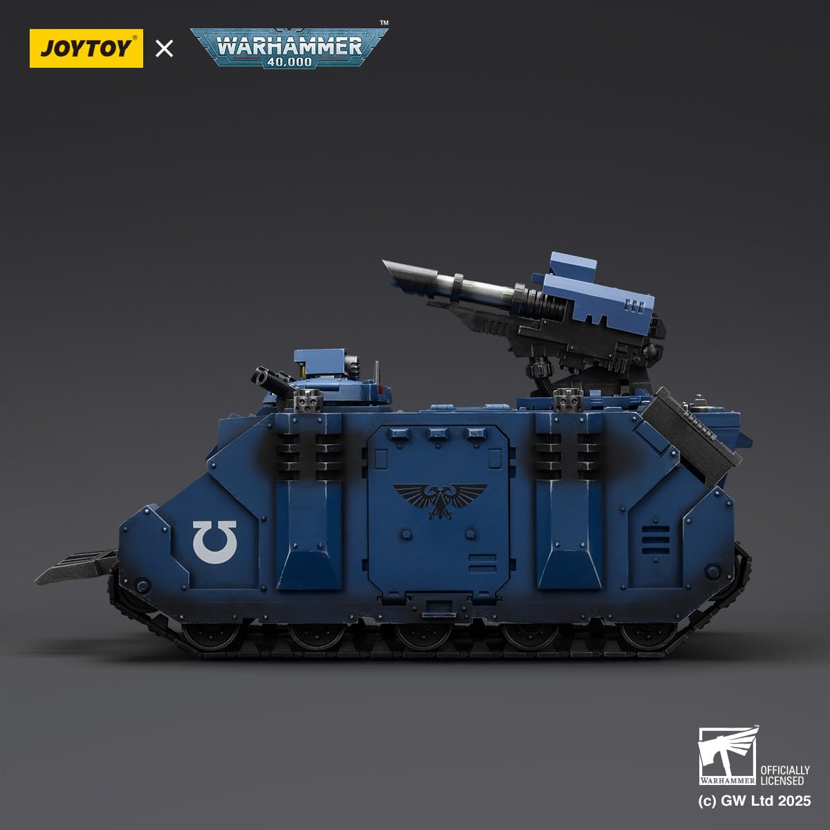 TOYVERSE Joytoy Action Figure scala 1/18 Warhammer 40.000, Ultramarines Razorback con doppio lascannon, modellino articolato mobile, 25 cm, adatto a ragazzi dai 15 anni in su