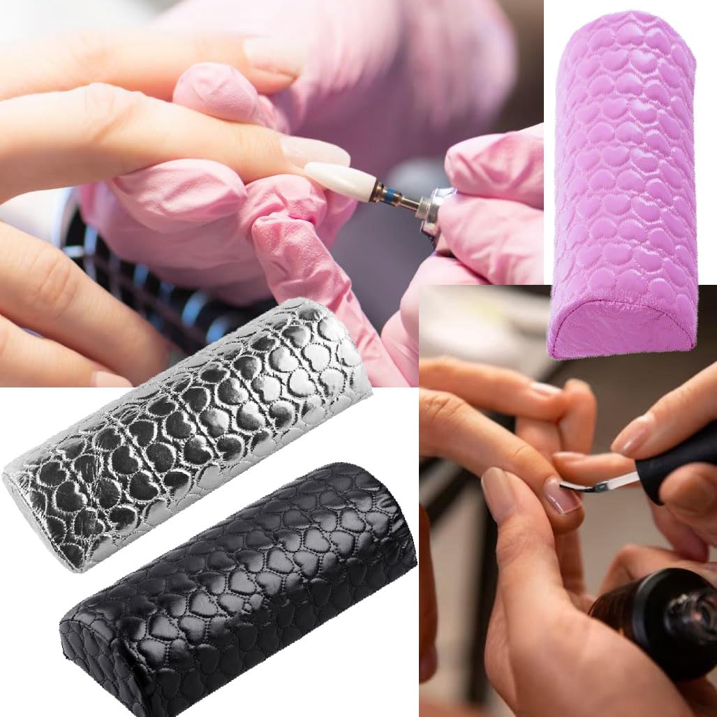 LATRAT Cuscino per Manicure Cuscino per Unghie Supporto per Nail Design Supporto per Manicure per Studio di Unghie Spugna per Polso per Manicure per Salone Arte delle Unghie Nail Art Cuscino
