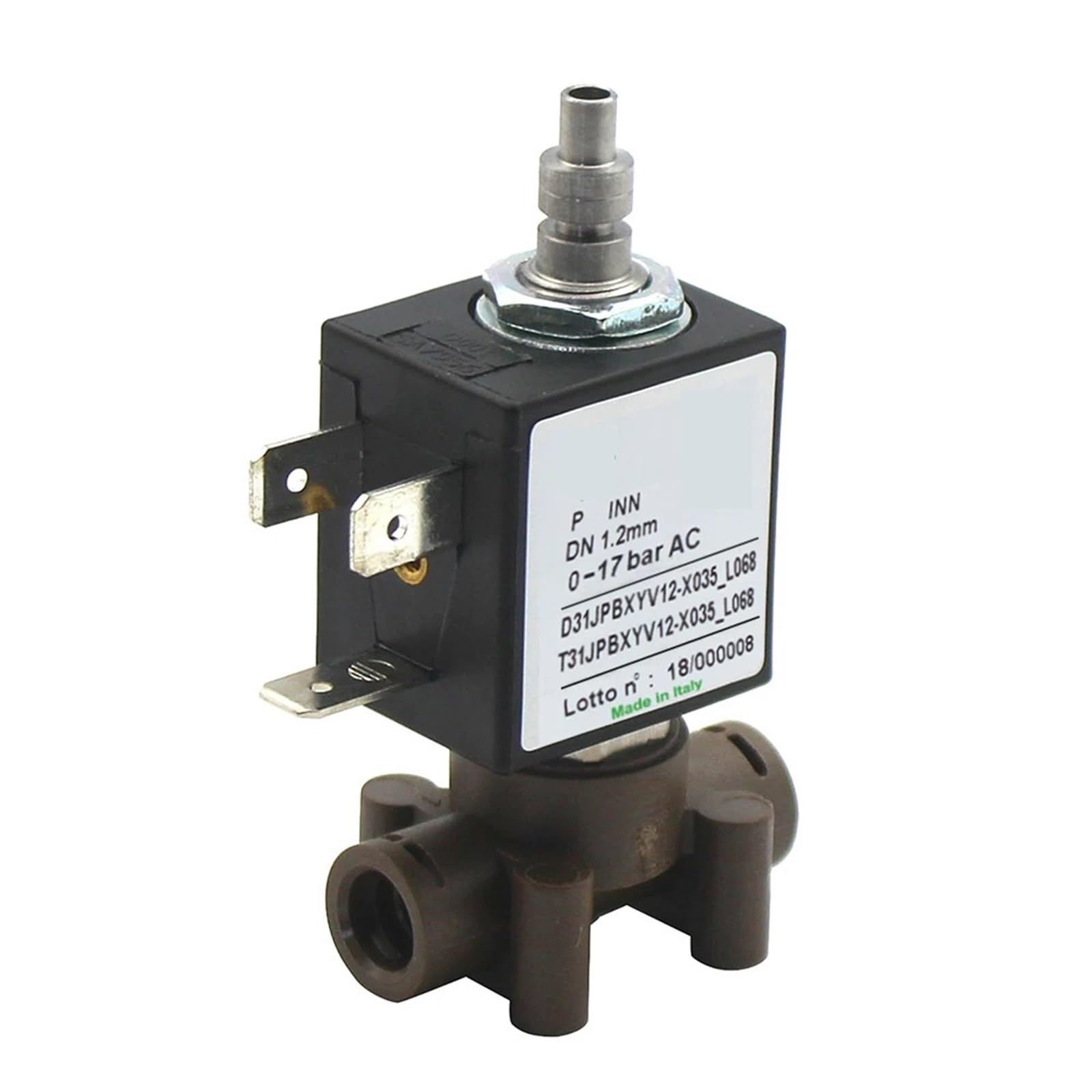 Électrovanne en technopolymère 3/2 voies NC 230V 17bar pour réseau