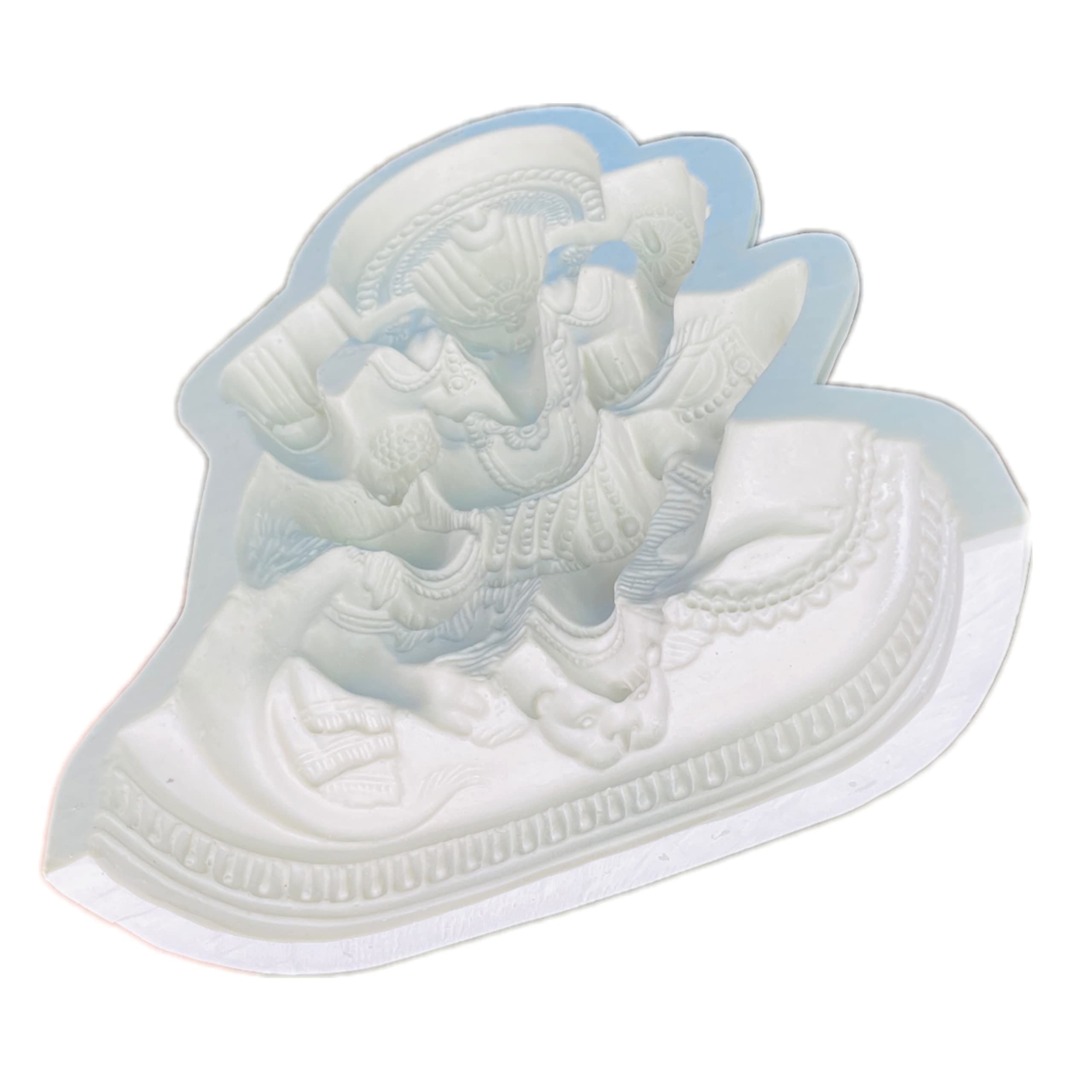 Art sculpture Fiberglass Ganesha Idol Making Mold/Mould Hight 10 inch, White - Image 6 thumbnail
