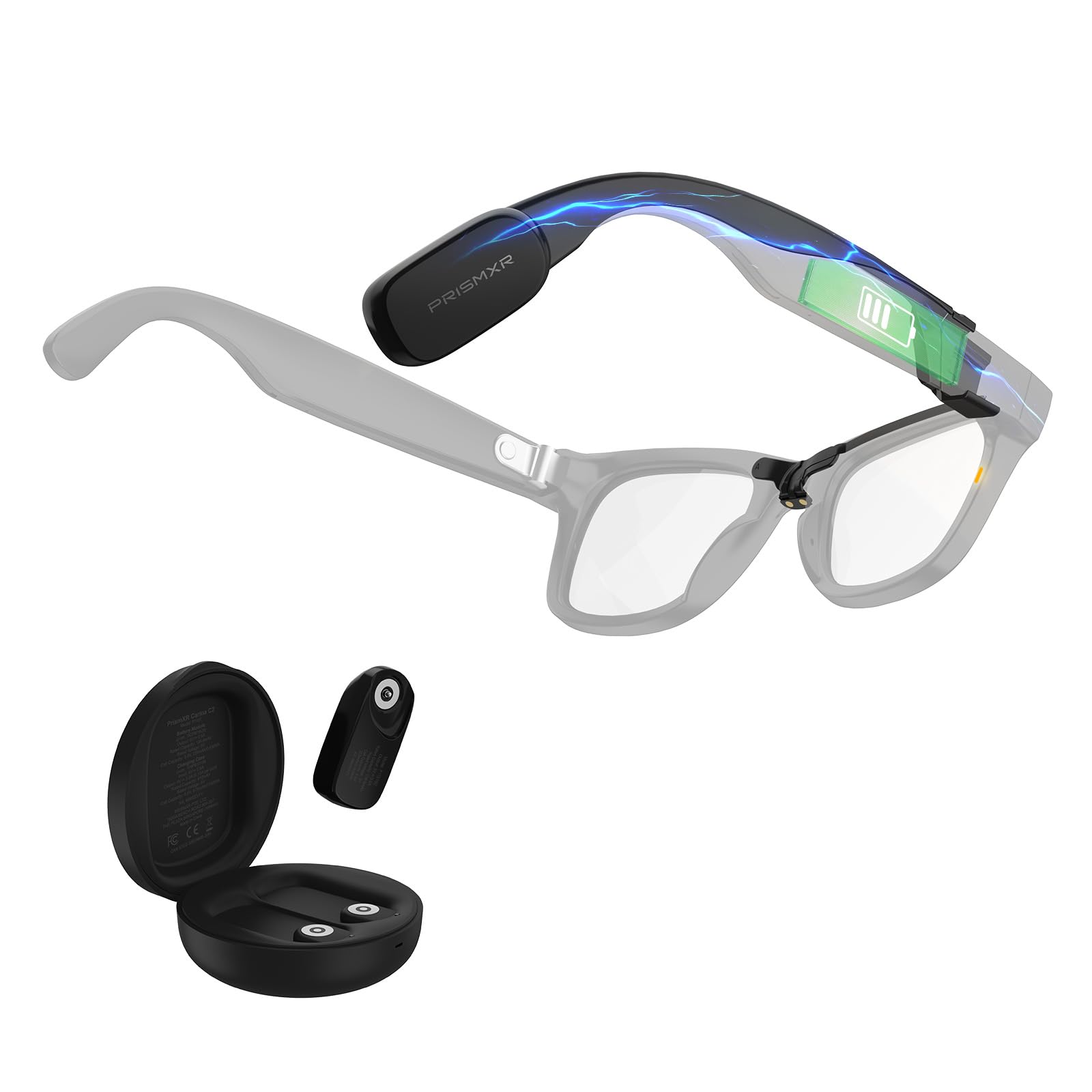 Carina C2 Wearable Battery Pack for RayBan Meta Wayfarer Standard 50-22-150