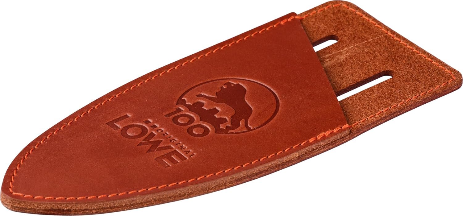 Original LÖWE 1, 100 Jahre Jubiläumsedition - Profi Gartenschere Amboss Schere 1.100 aus Metall mit rostfreier Stahlklinge zusammen mit handgefertigtem Lederholster