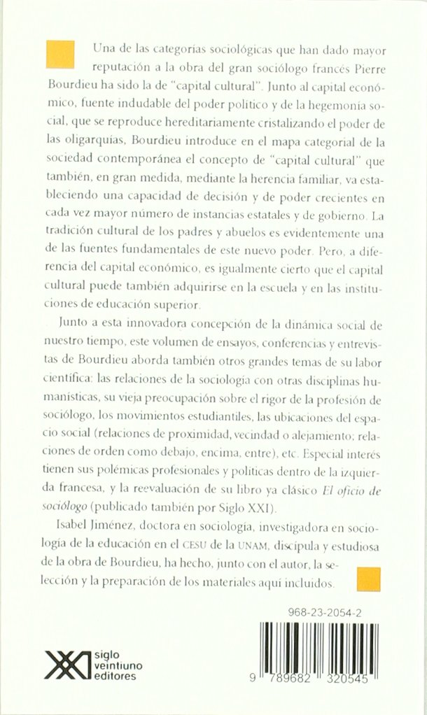 Capital Cultural Escuela Y Espacio Social (Sociología y política)