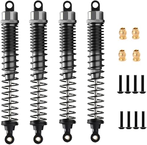 Miniatura 10 de Amortiguador de aleación de 5.118 in de aceite ajustable para coche RC 110, camión sobre orugas HPI HSP Losi Axial Tamiya Redcat pieza de
