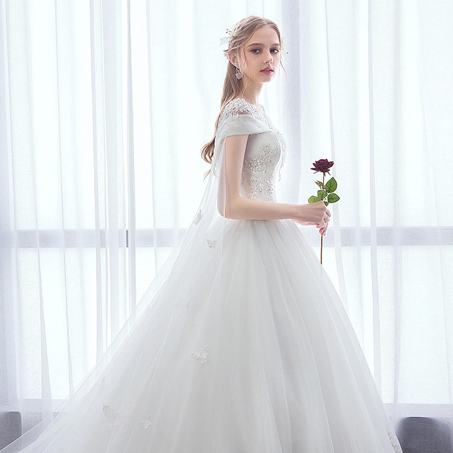 Women’s Hoop Petticoat Underskirt Crinoline Tulle Slip Skirt Hoop Skirt Petticoat for Wedding Dress Bridal Gown & Formal Dresses - Image 7