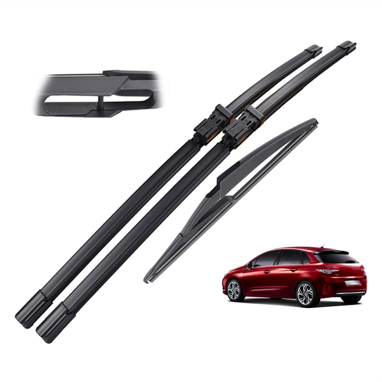 Auto Tergicristallo 30 "26" 12 "Spazzole Tergicristallo Parabrezza Anteriore Lunotto Posteriore Per Citroen C4 Hatchback 2010 2011 2012 2013 2014 2015 2016 2017 2018
