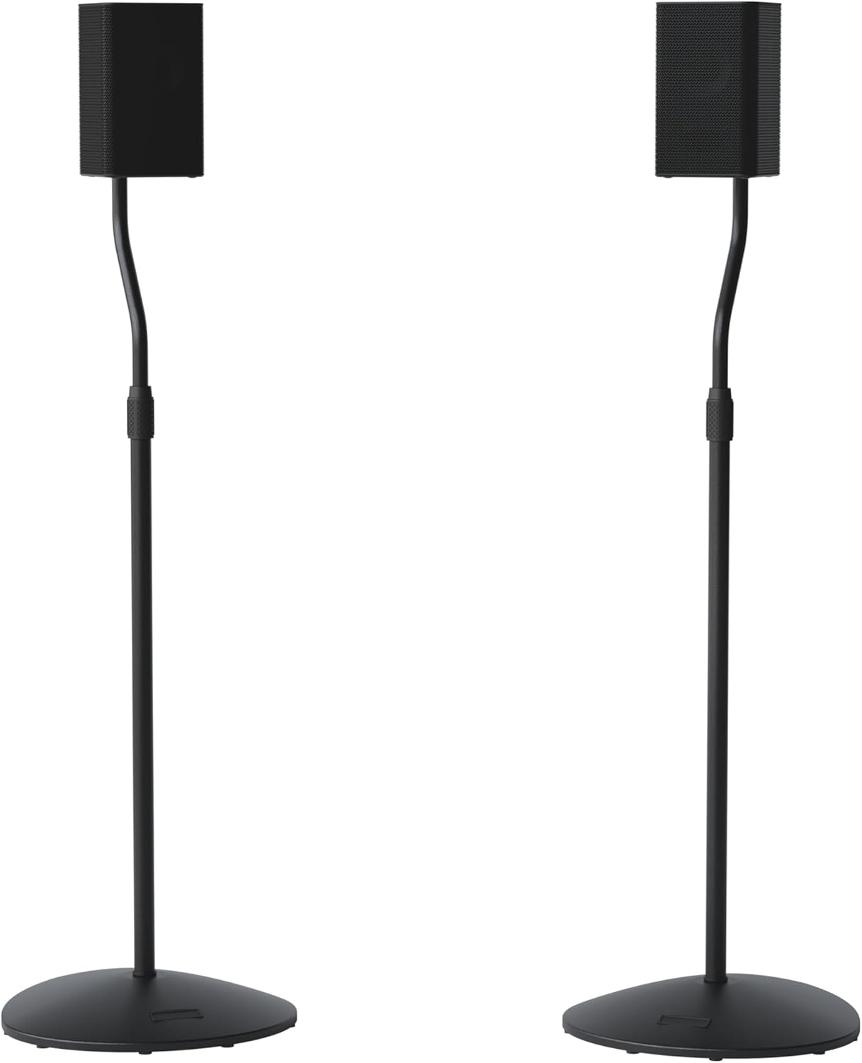 SANUS Speaker Stands Pair - Adjustable Height Speaker Stands for Satellite