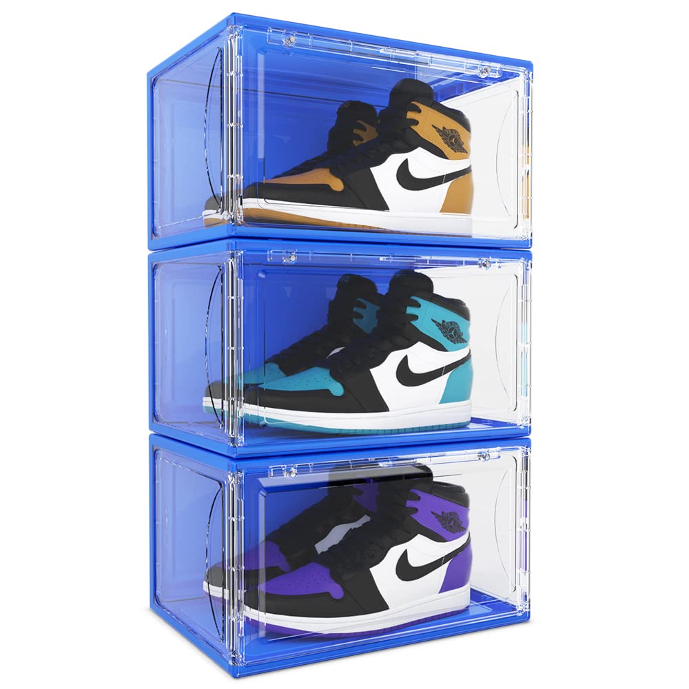 Amazon.co.jp: 透明靴収納ボックス ディスプレイ用 積み重ね可能 特大  