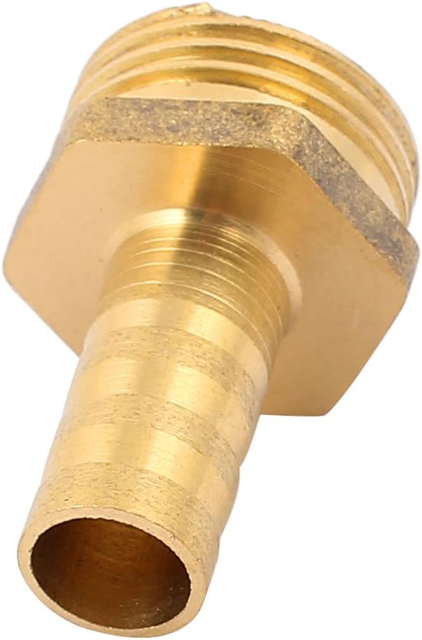 uxcell Brass 1/2BSP Male Thread to 10mm Hose Barb Straight Fitting Adapter Coupler