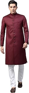 luxrio Sherwani Set for men Maroon with Pant for party and wedding|Size 42-picture-18