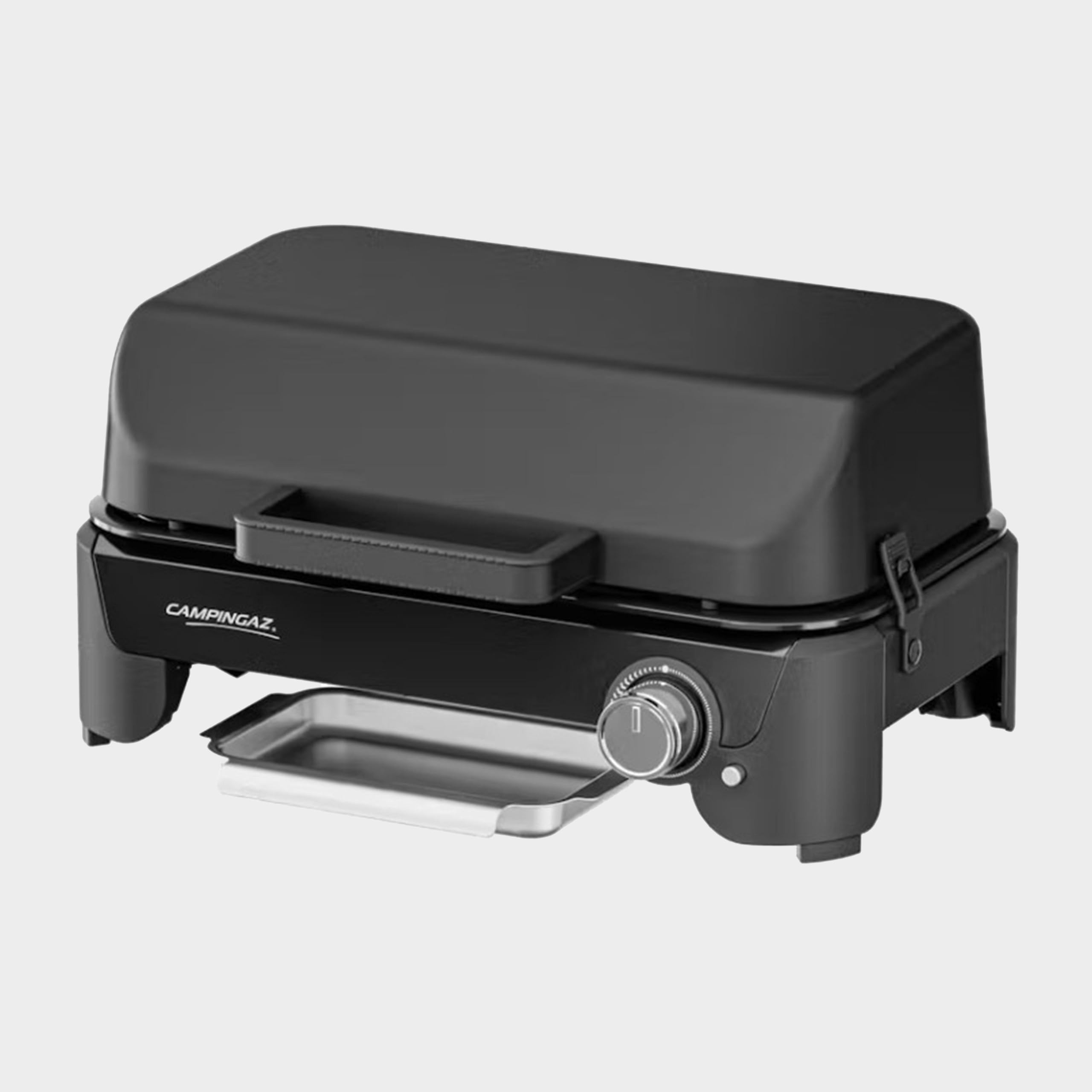 Campingaz Tour & Grill S Barbecue à gaz | Utilisable comme barbecue de table ou sur pied | Barbecue portable avec couvercle & pieds amovibles | Pour camping, balcon et terrasse | 2400 W