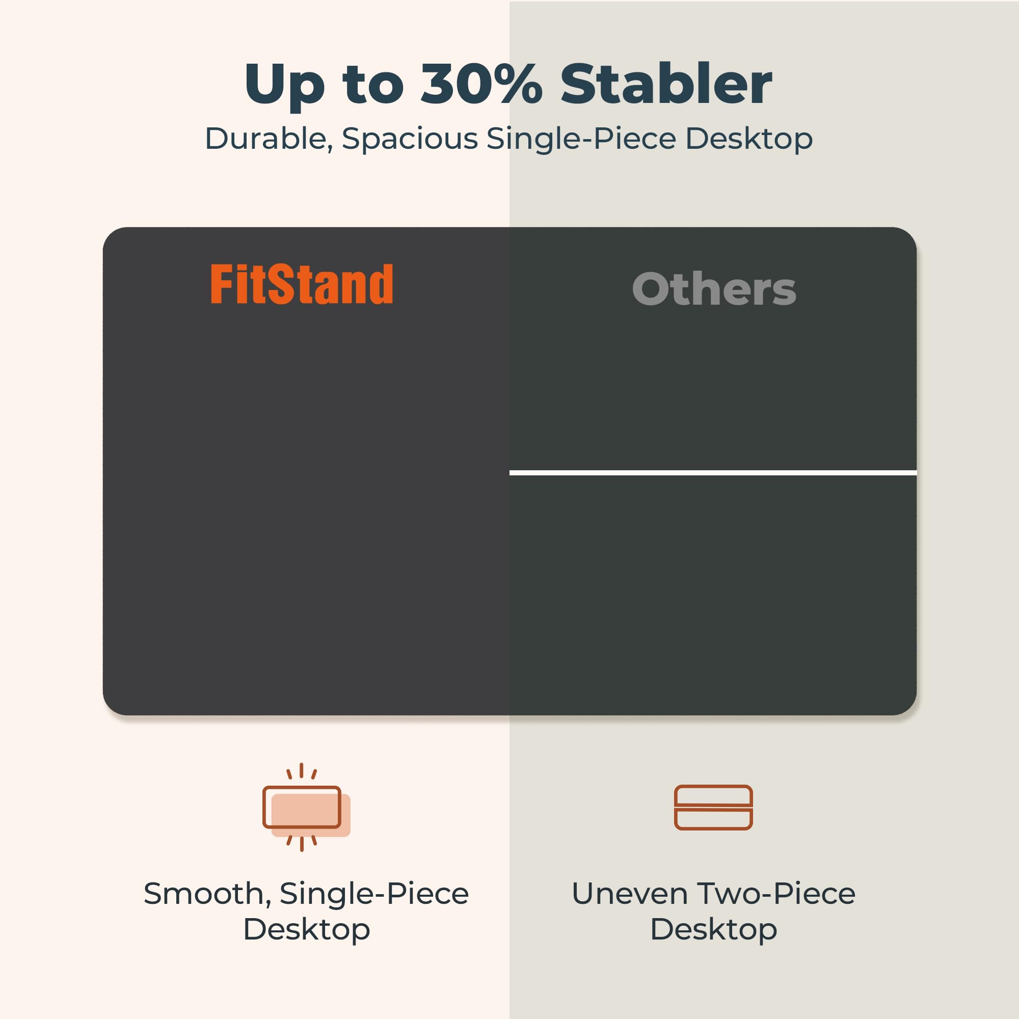 Pneumatic Standing Desk 31 5 x 19 7 One-Piece Adjustable Height Home Office Desk Rolling Computer Workstation with — view 6