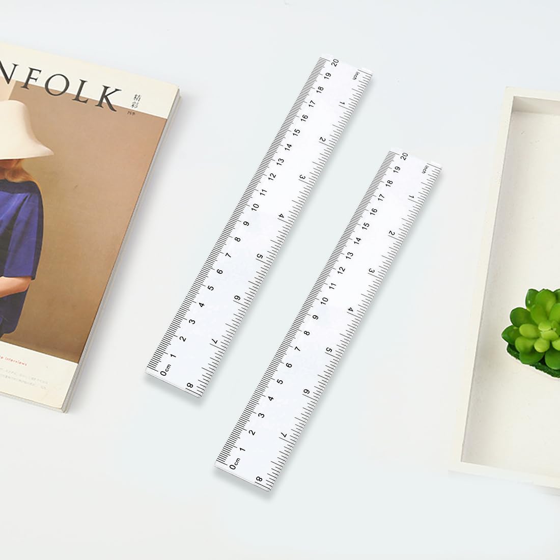 5 Stück Plastik Lineal, Lineal 15 Cm/5.9inch, Tran Produktbild-Vorschau 6